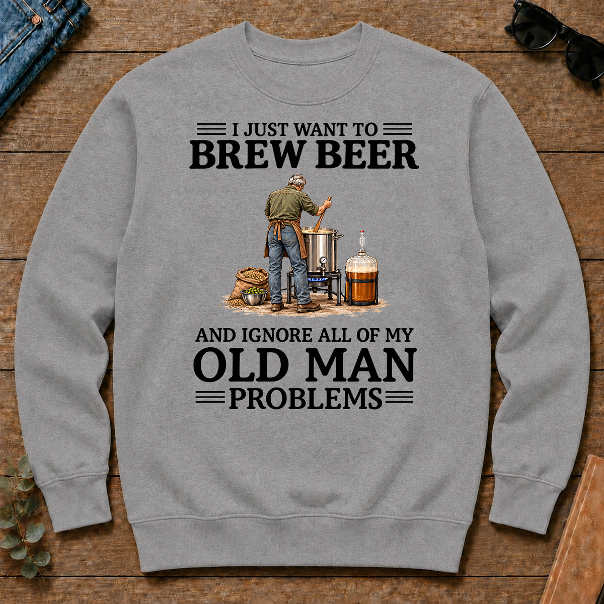 I Just Want To Brew Beer - sport-grey - CS2D-SportGrey