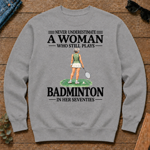 A Woman Still Plays Badminton In Her Seventies - sport-grey - CS2D-SportGrey