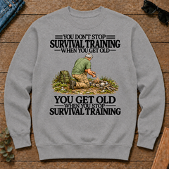 Don't Stop Survival Training Vintage Art - sport-grey - CS2D-SportGrey