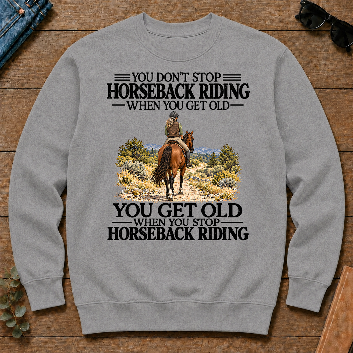 Don't Stop Horseback Riding - sport-grey - CS2D-SportGrey