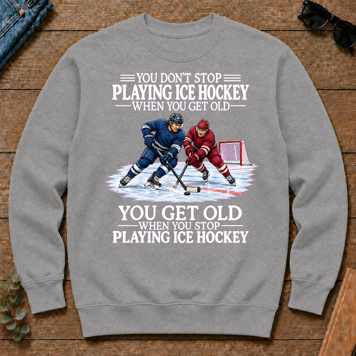 Old Man Don't Stop Ice Hockey - sport-grey - CS2D-SportGrey