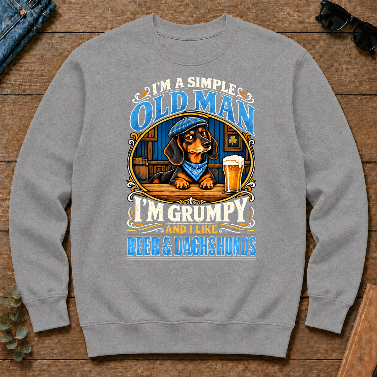 Funny I Like Beer & Dachshunds - sport-grey - CS2D-SportGrey