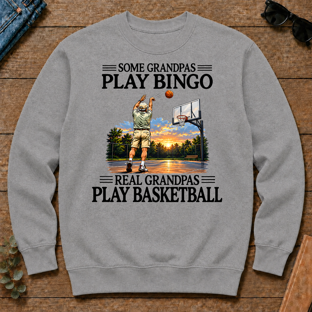 Some Grandpas Play Bingo Real Grandpas Play Basketball - sport-grey - CS2D-SportGrey