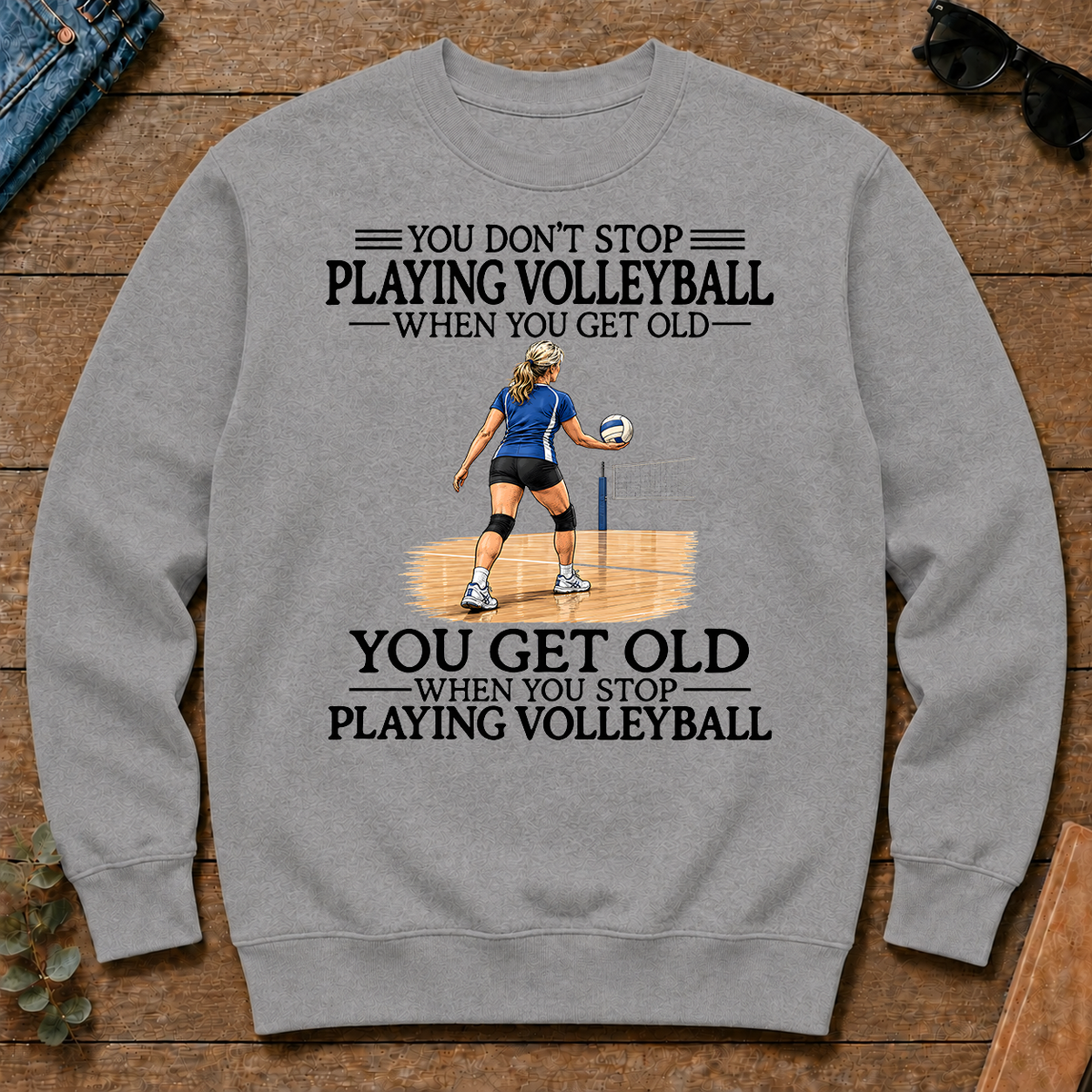 Don't Stop Playing Volleyball Woman - sport-grey - CS2D-SportGrey