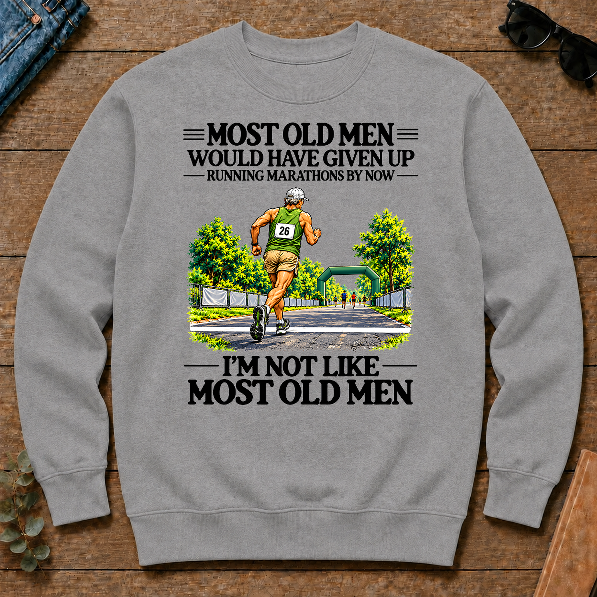 Most Old Man Would Have Given Up Running Marathons - sport-grey - CS2D-SportGrey