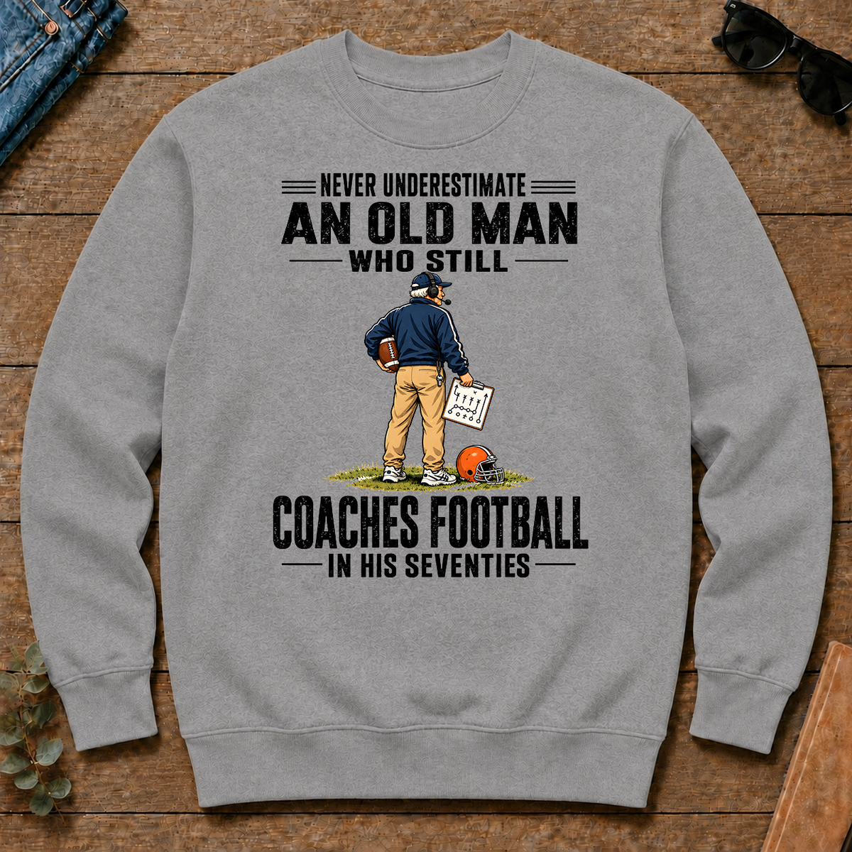 Never Underestimate An Old Man Coaches Football In His 70s - sport-grey - CS2D-SportGrey