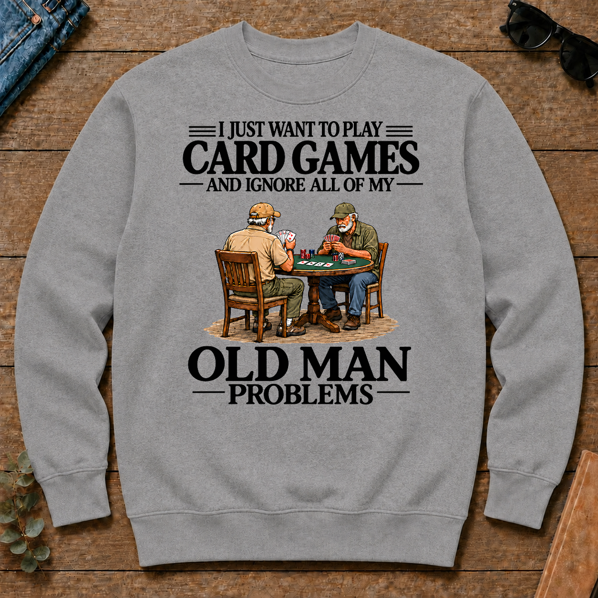 I Just Want To Play Card Games - sport-grey - CS2D-SportGrey