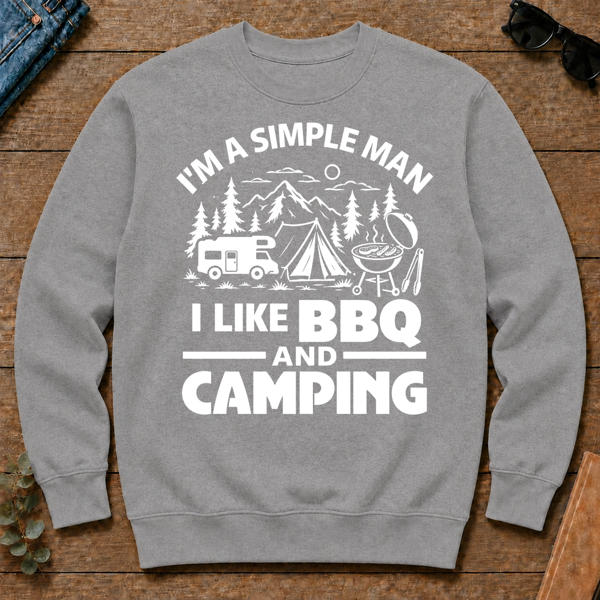 I Like BBQ And Camping - sport-grey - CS2D-SportGrey