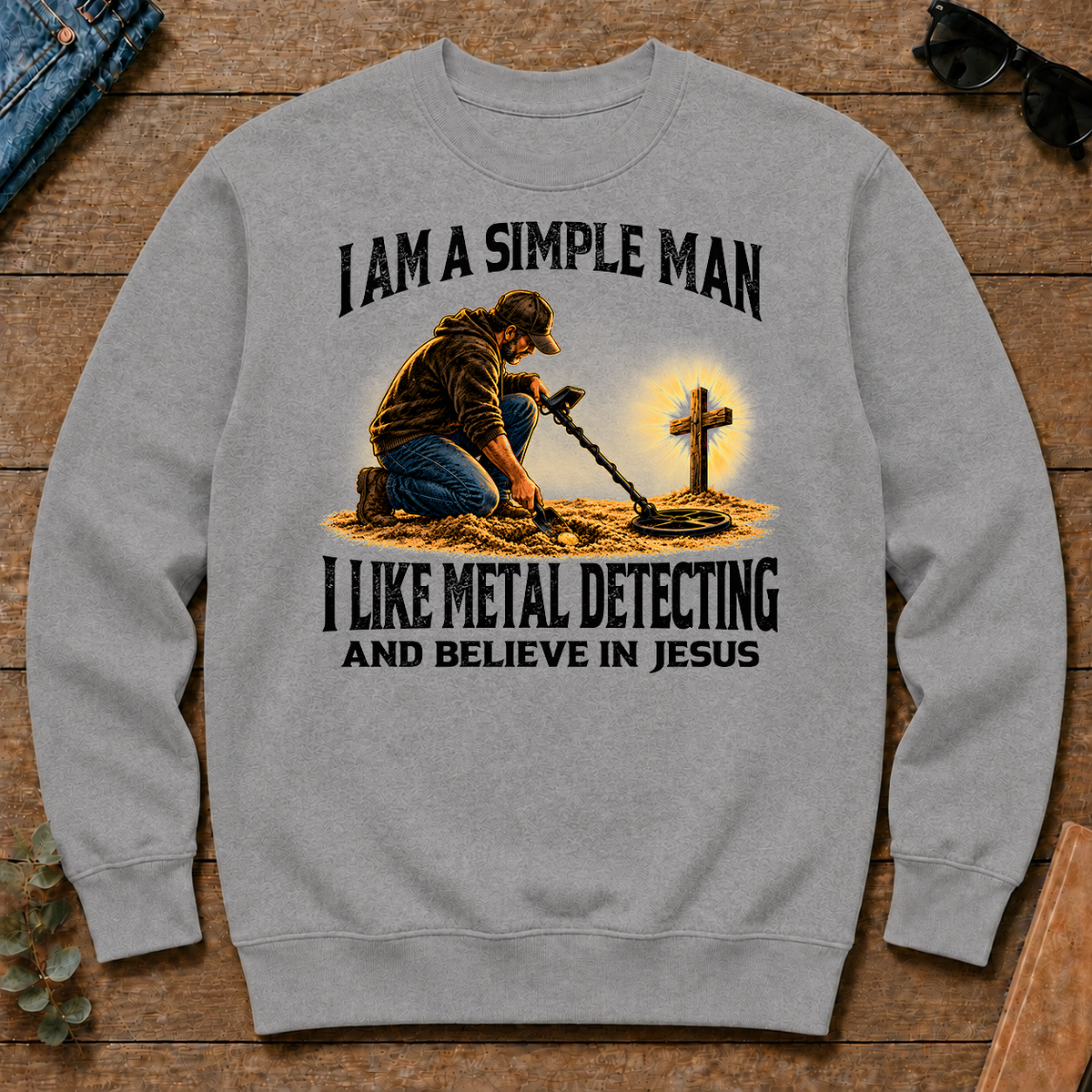 I Am Simple Man I Like Metal Detecting - sport-grey - CS2D-SportGrey