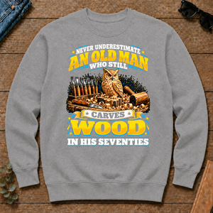Yellow An Old Man Still Carves Wood In His Seventies - sport-grey - CS2D-SportGrey