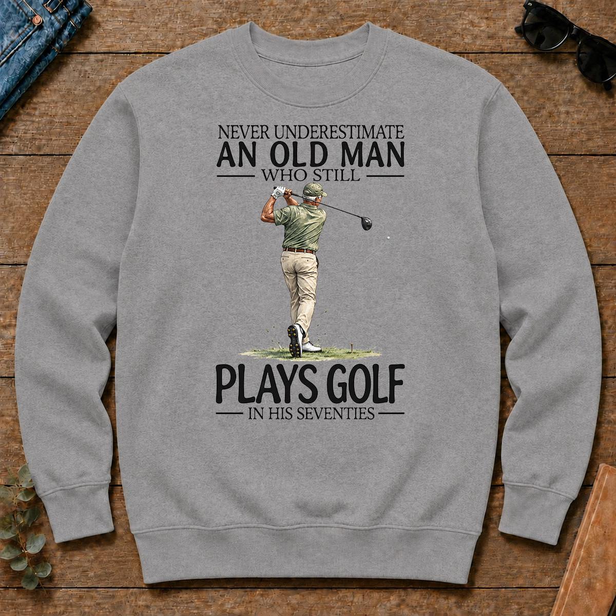 An Old Man Who Still Plays Golf In His Seventies - sport-grey - CS2D-SportGrey