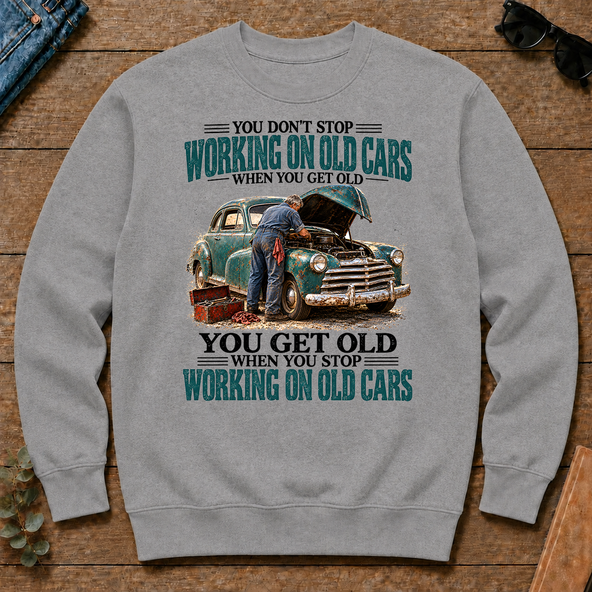 Working On Old Cars You Get Old When You Stop - sport-grey - CS2D-SportGrey