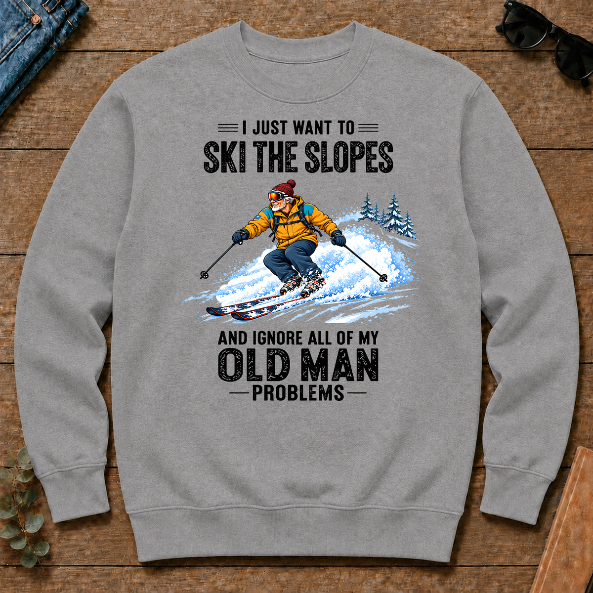 I Just Want To Ski The Slopes Art - sport-grey - CS2D-SportGrey