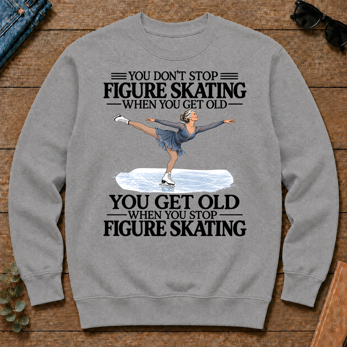 Don't Stop Figure Skating - sport-grey - CS2D-SportGrey