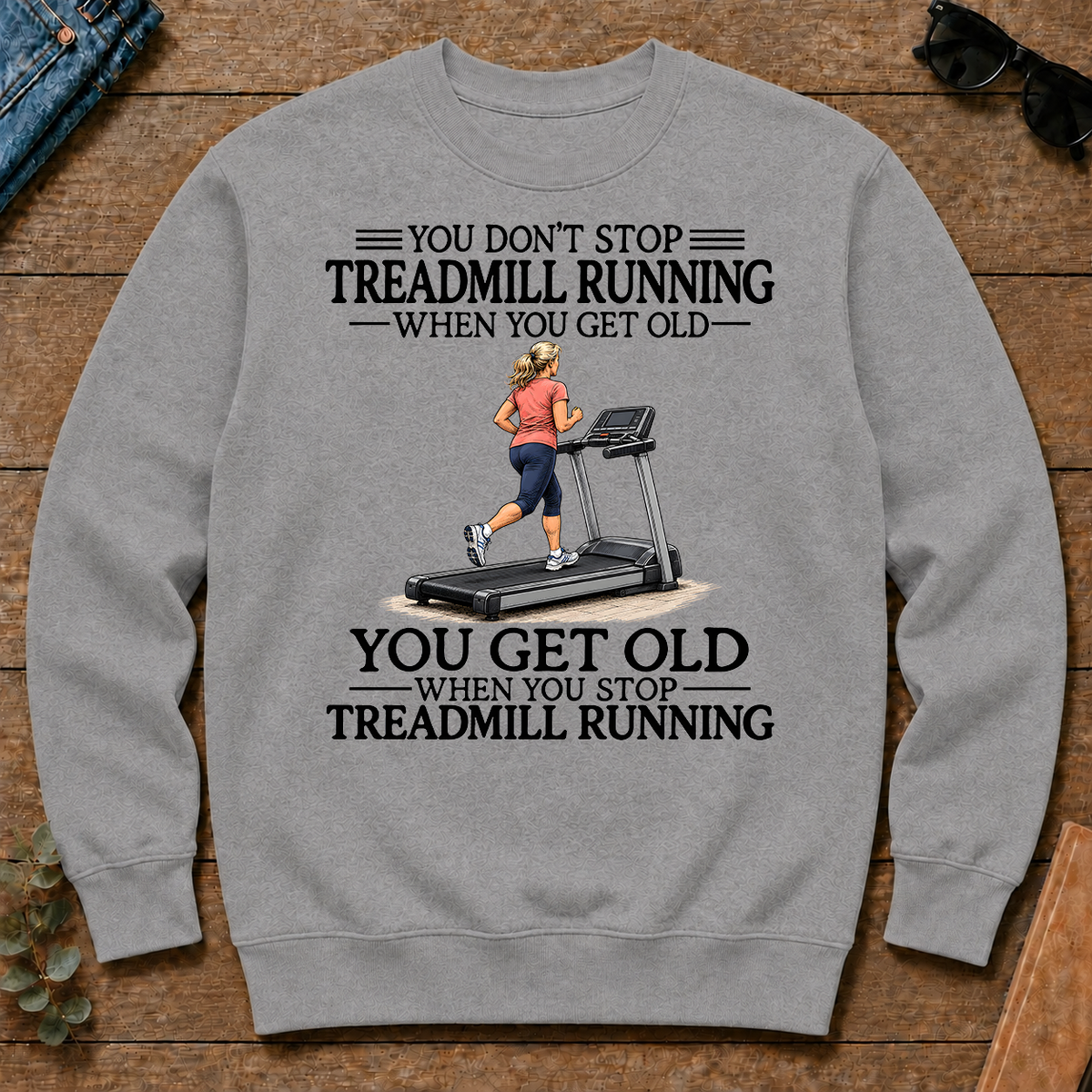 Don't Stop Treadmill Running Woman - sport-grey - CS2D-SportGrey