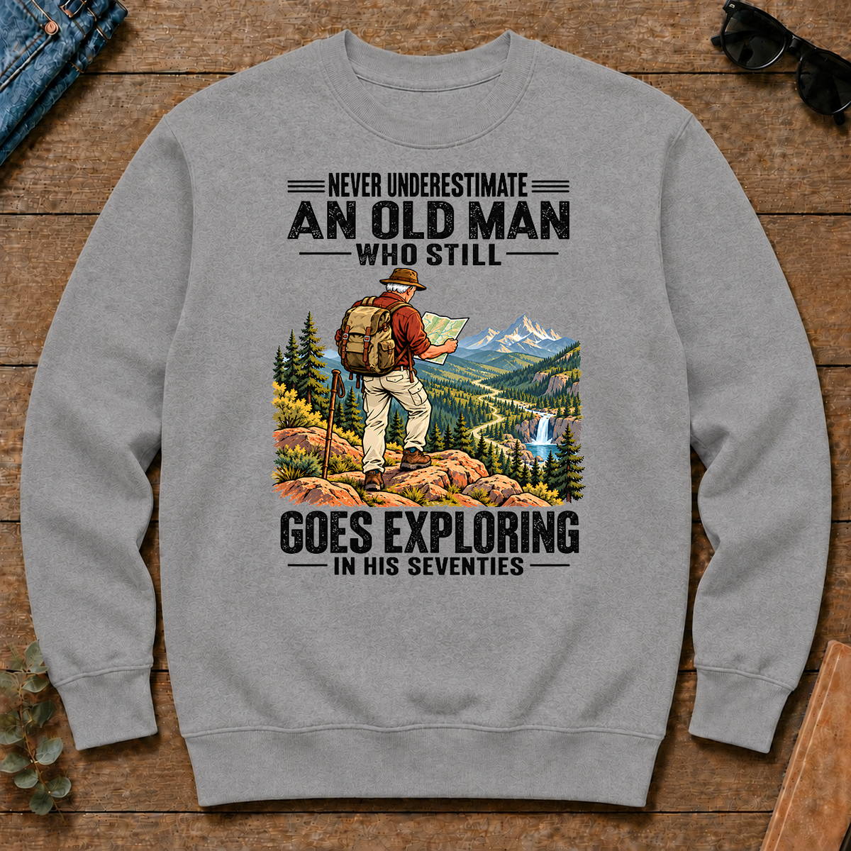 An Old Man Still Goes Exploring In His 70s - sport-grey - CS2D-SportGrey