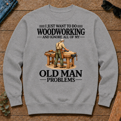I Just Want To Do Woodworking Vintage - sport-grey - CS2D-SportGrey