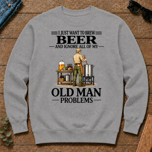 I Just Want To Brew Beer Vintage - sport-grey - CS2D-SportGrey