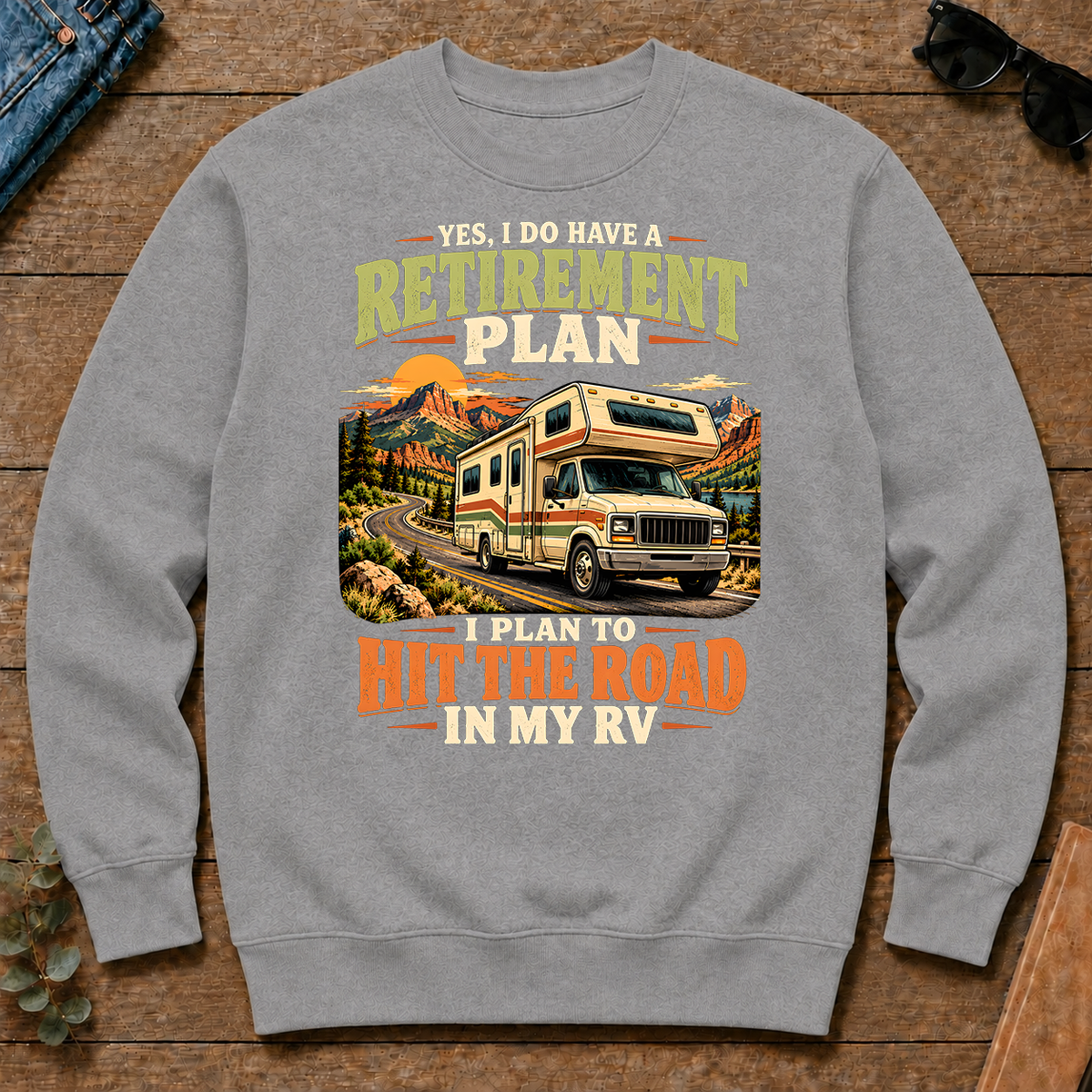 I Plan To Hit The Road In My RV - sport-grey - CS2D-SportGrey