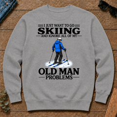 I Just Want To Go Skiing Vintage - sport-grey - CS2D-SportGrey
