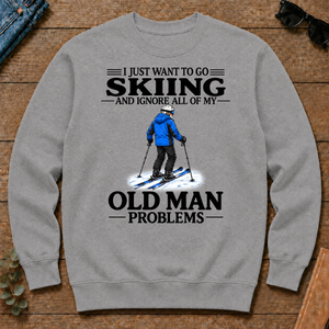 I Just Want To Go Skiing Vintage - sport-grey - CS2D-SportGrey