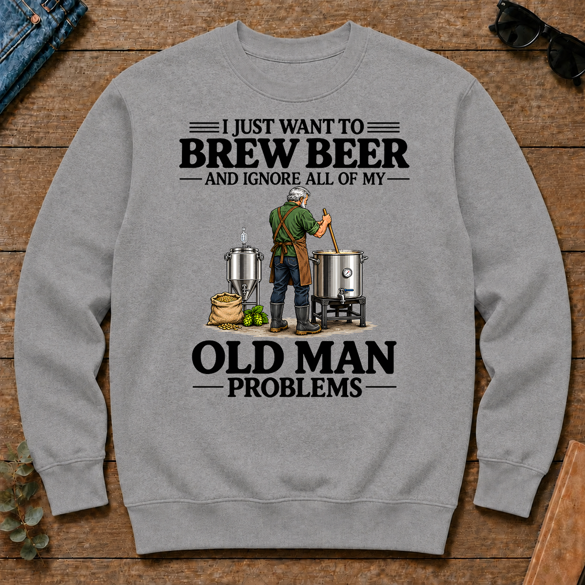 I Just Want To Brew Beer - sport-grey - CS2D-SportGrey