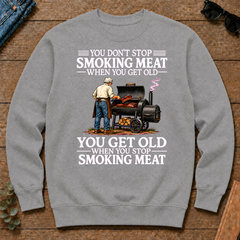 Old Man Don't Stop Smoking Meat - sport-grey - CS2D-SportGrey