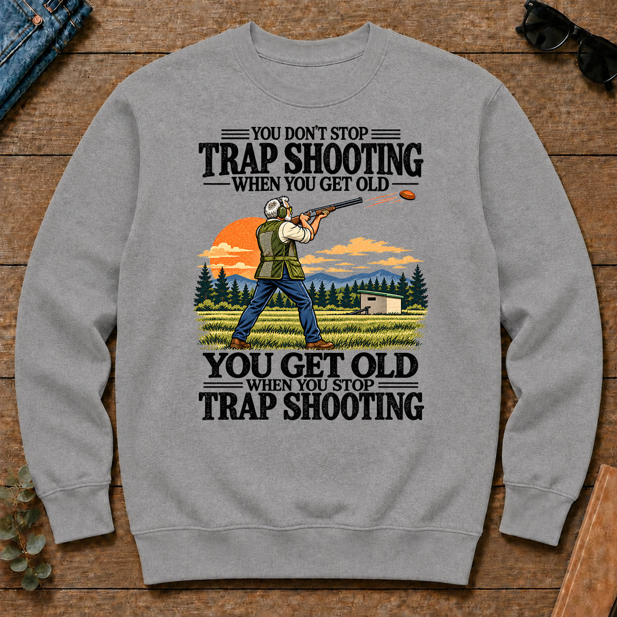 You Don't Stop Trap Shooting When You Get Old - sport-grey - CS2D-SportGrey