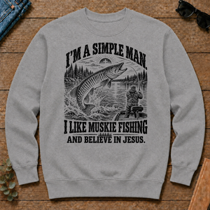 I like Muskie Fishing Believe In Jesus - sport-grey - CS2D-SportGrey