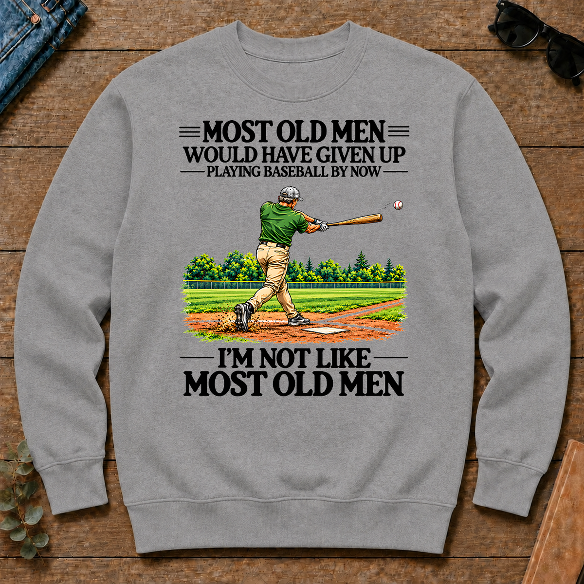 Most Old Man Would Have Given Up Playing Baseball - sport-grey - CS2D-SportGrey