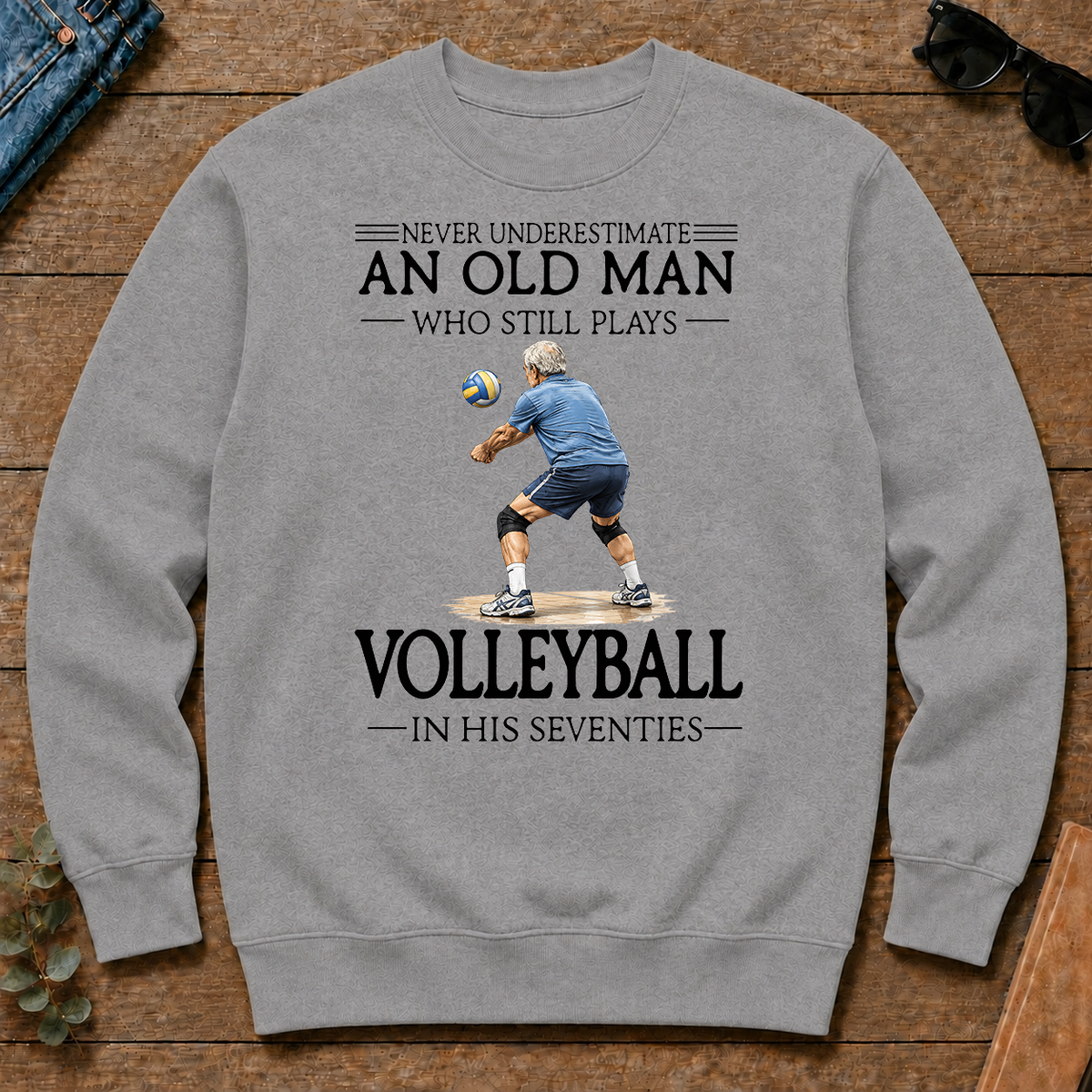 An Old Man Who Still Plays Volleyball In His Seventies - sport-grey - CS2D-SportGrey