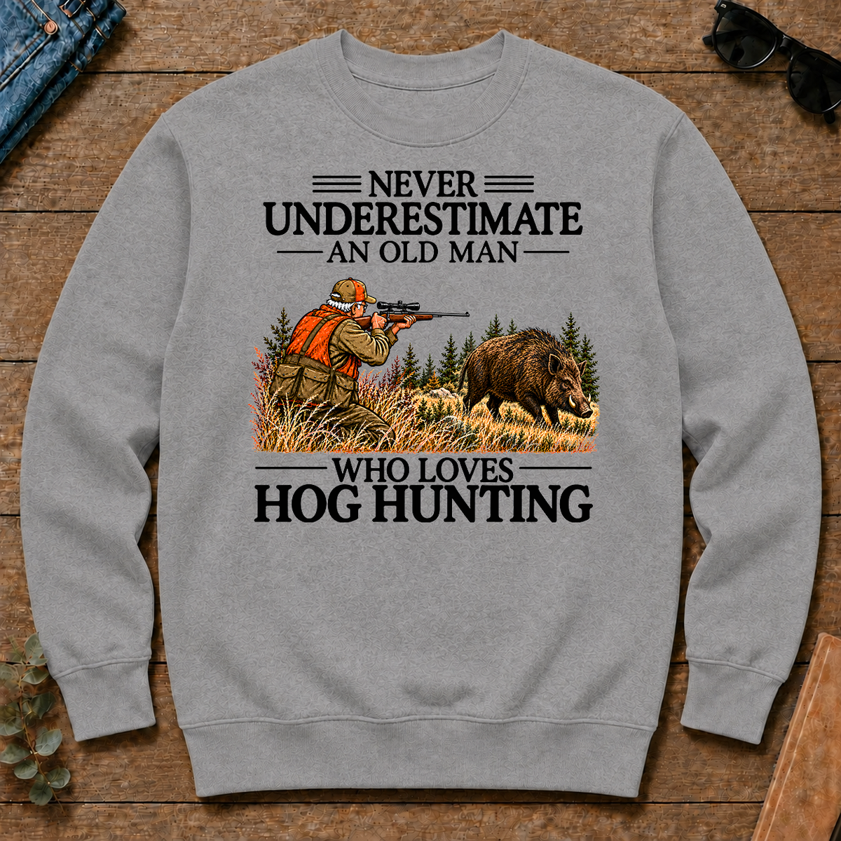 Never Underestimate An Old Man Hog Hunting - sport-grey - CS2D-SportGrey