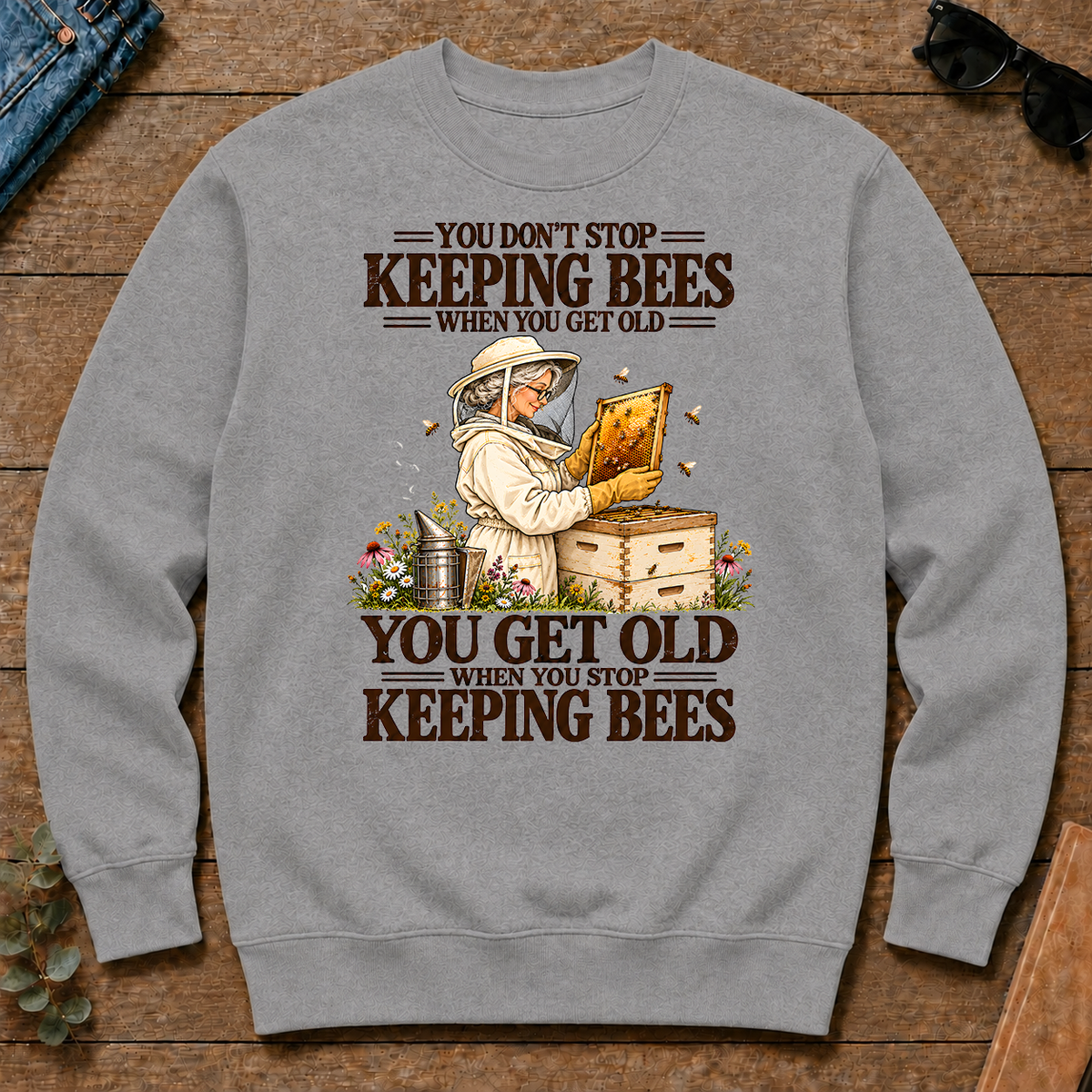 You Get Old When You Stop Keeping Bees - sport-grey - CS2D-SportGrey