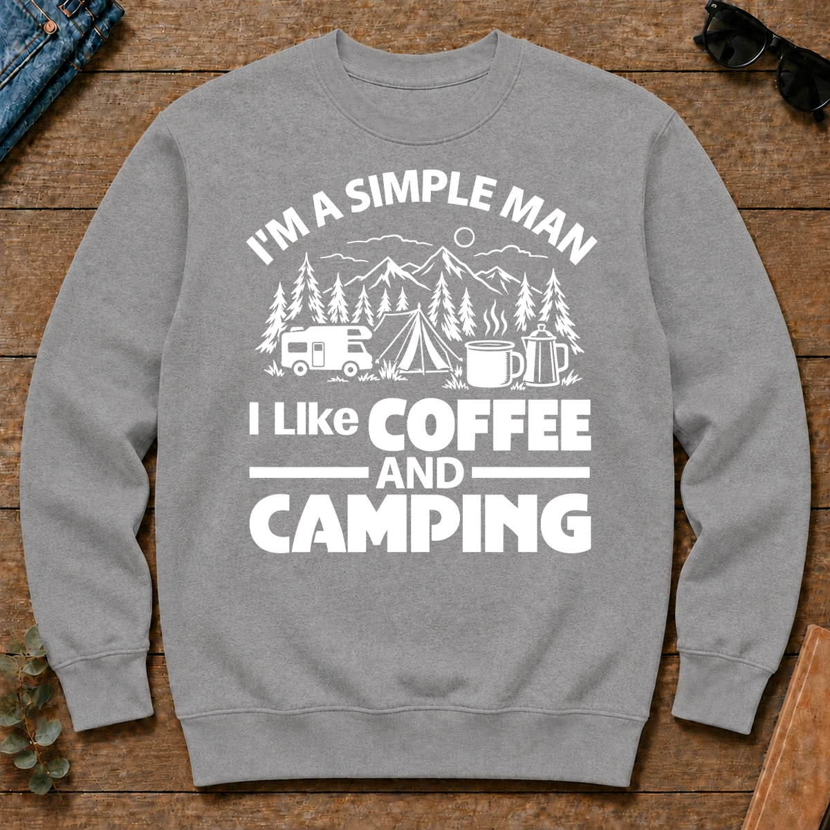I Like Coffee And Camping - sport-grey - CS2D-SportGrey