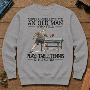 An Old Man Who Still Plays Table Tennis In His Sixties - sport-grey - CS2D-SportGrey