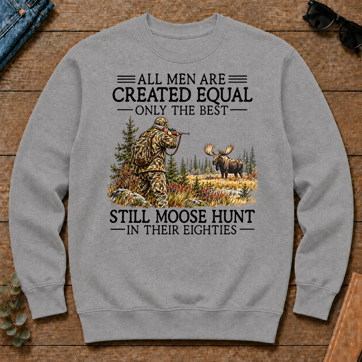 All Men Are Created Equal Moose Hunting 80s - sport-grey - CS2D-SportGrey