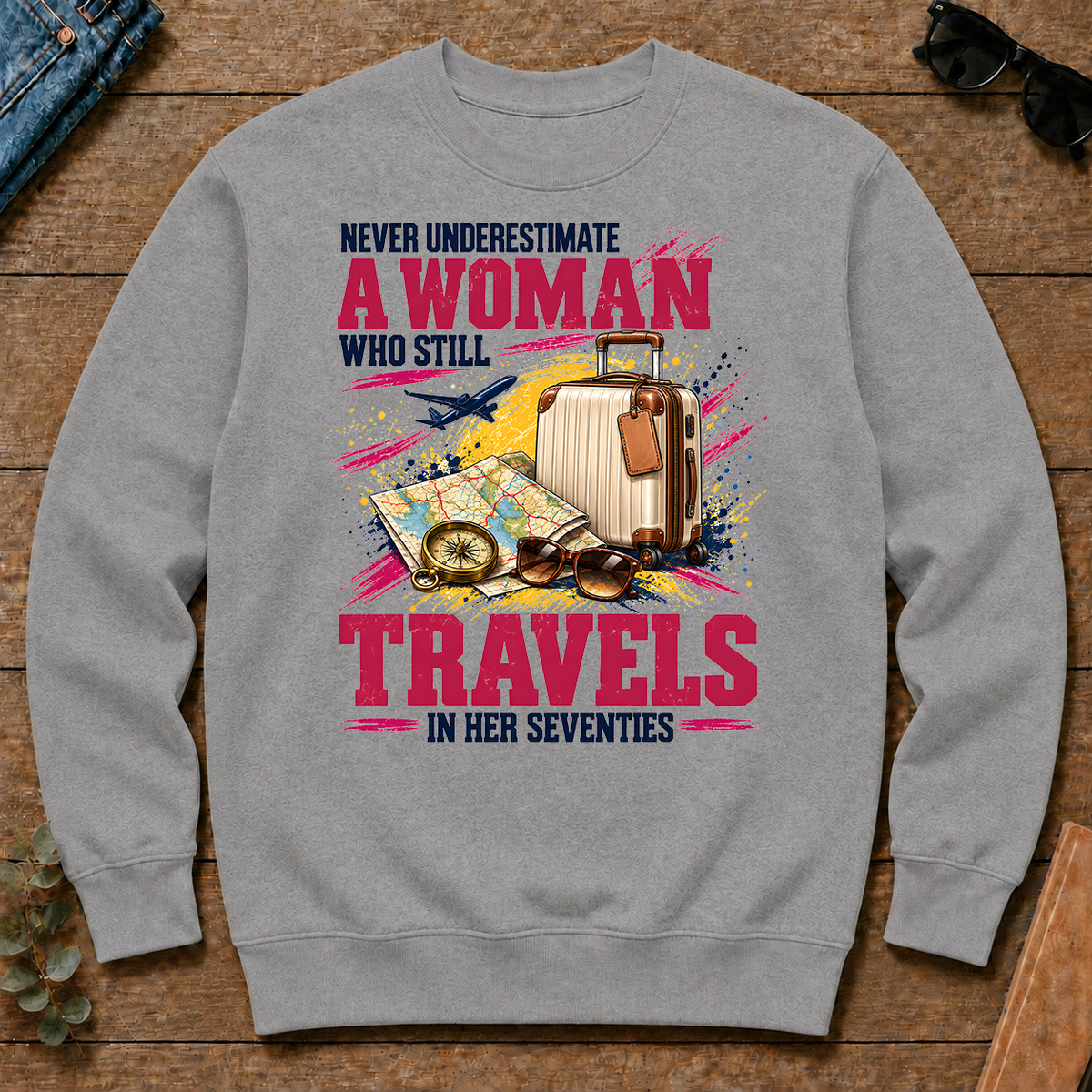 A Woman Still Travels In Her Seventies - sport-grey - CS2D-SportGrey