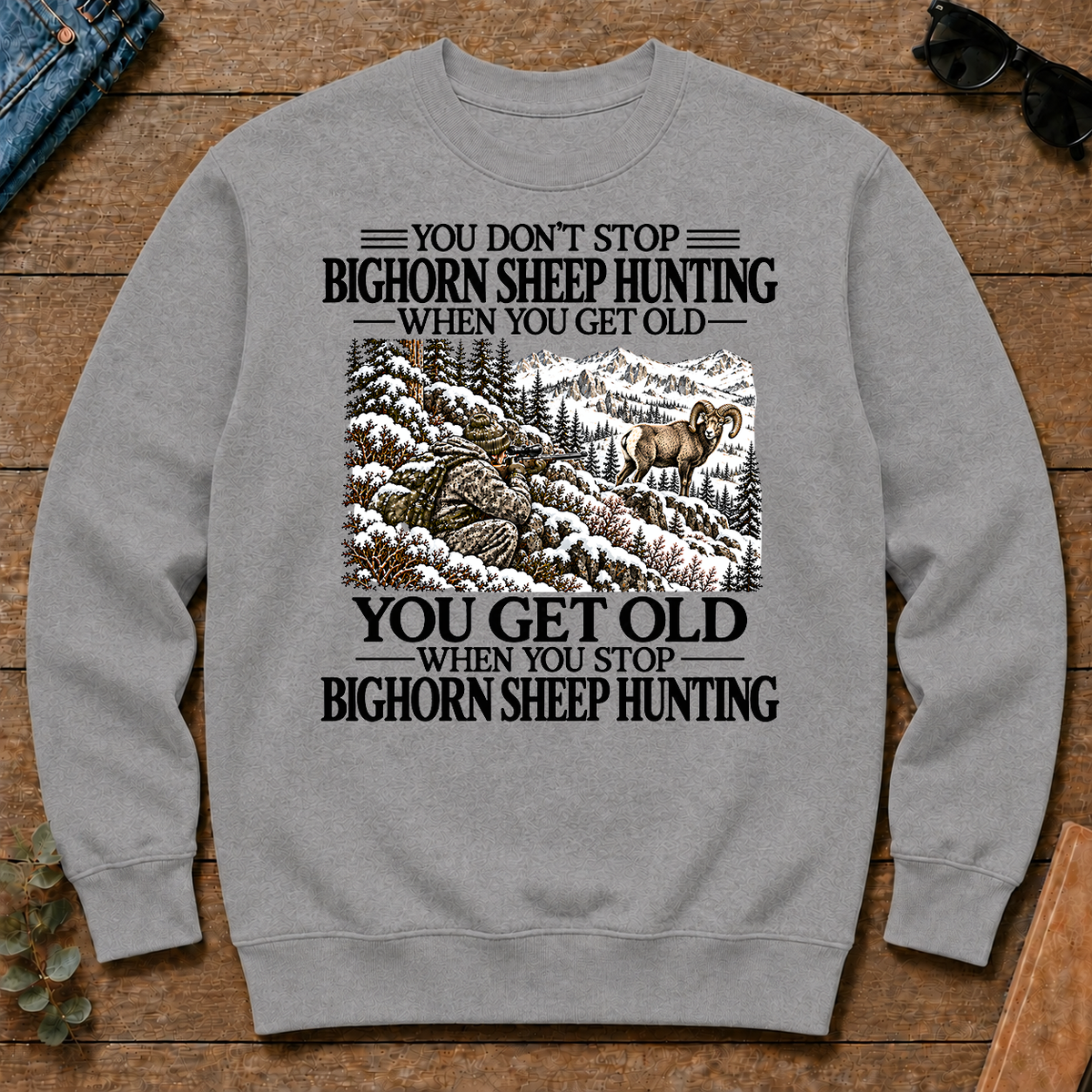 Don't Stop Bighorn Sheep Hunting Snow - sport-grey - CS2D-SportGrey