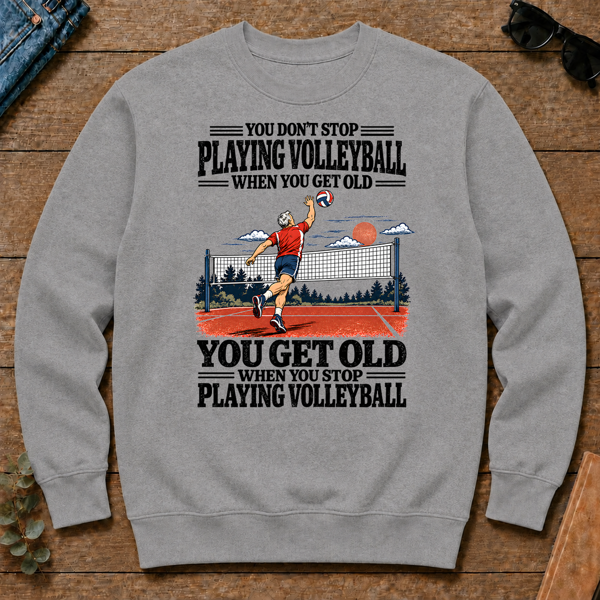 You Get Old When You Stop Playing Volleyball - sport-grey - CS2D-SportGrey