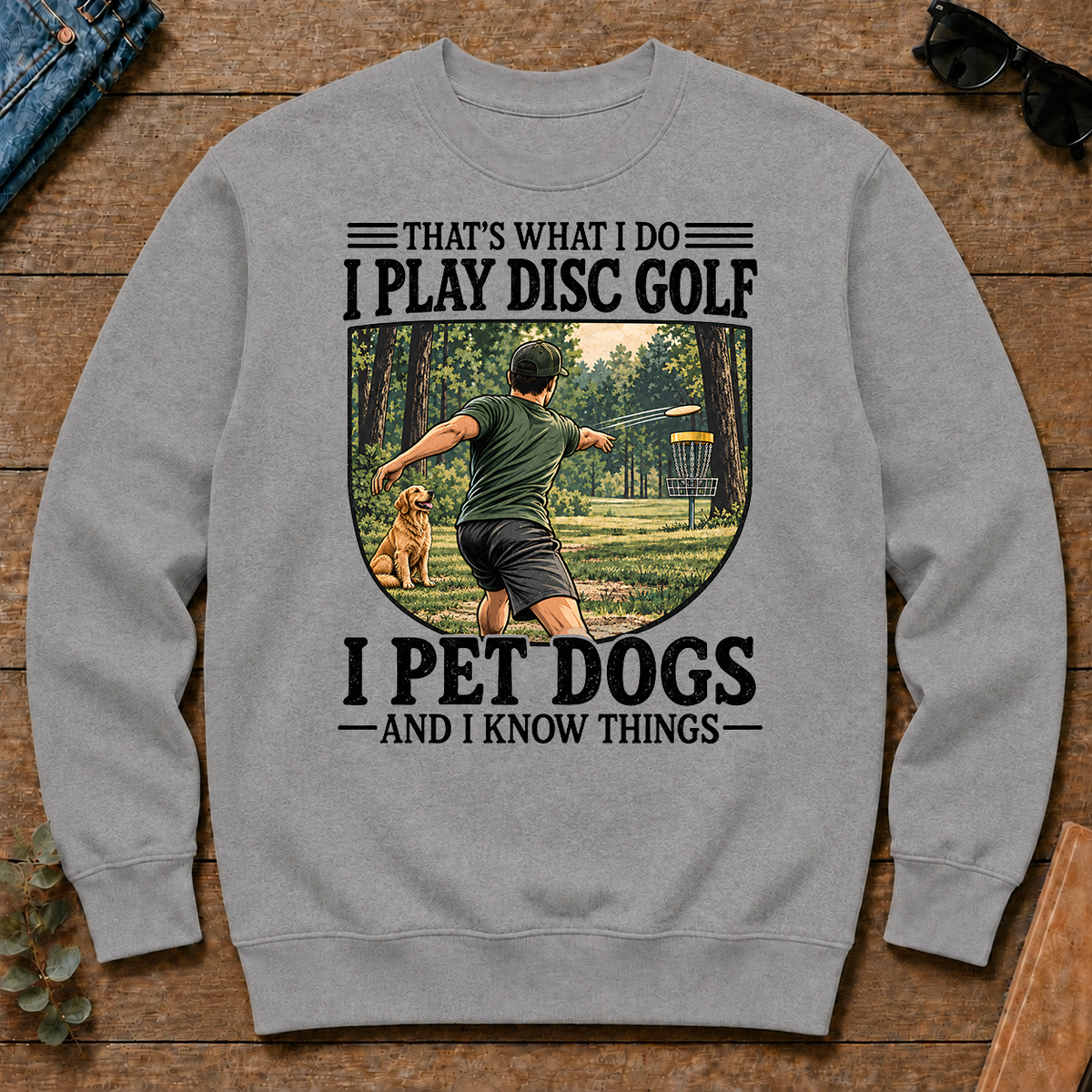 I Play Disc Golf And I Pet Dog - sport-grey - CS2D-SportGrey