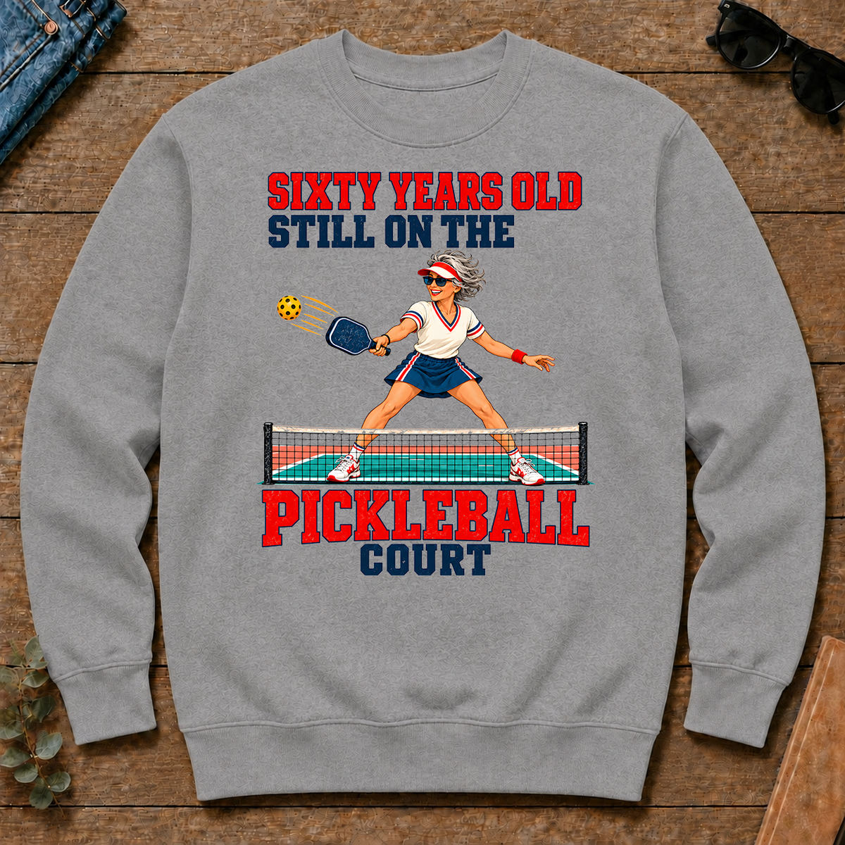 Sixty Years Old, Still On The Pickleball Court - sport-grey - CS2D-SportGrey