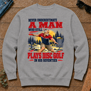 A Man Still Plays Disc Golf In His 70s - sport-grey - CS2D-SportGrey