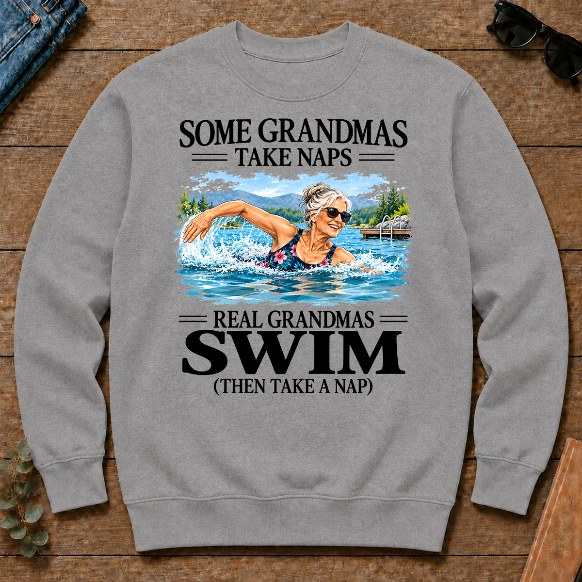 Real Grandmas Swim - sport-grey - CS2D-SportGrey