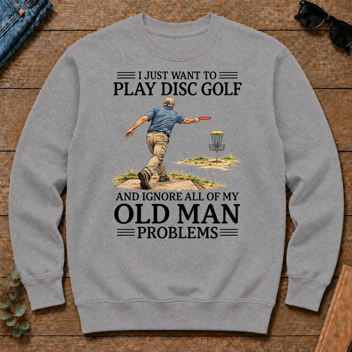 I Just Want To Play Disc Golf - sport-grey - CS2D-SportGrey