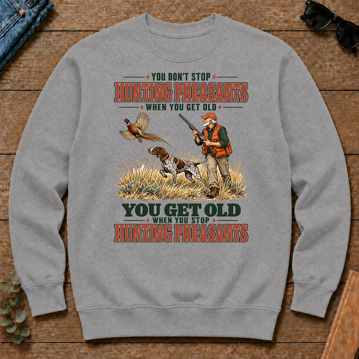 You Get Old When You Stop Hunting Pheasant With GSP - sport-grey - CS2D-SportGrey