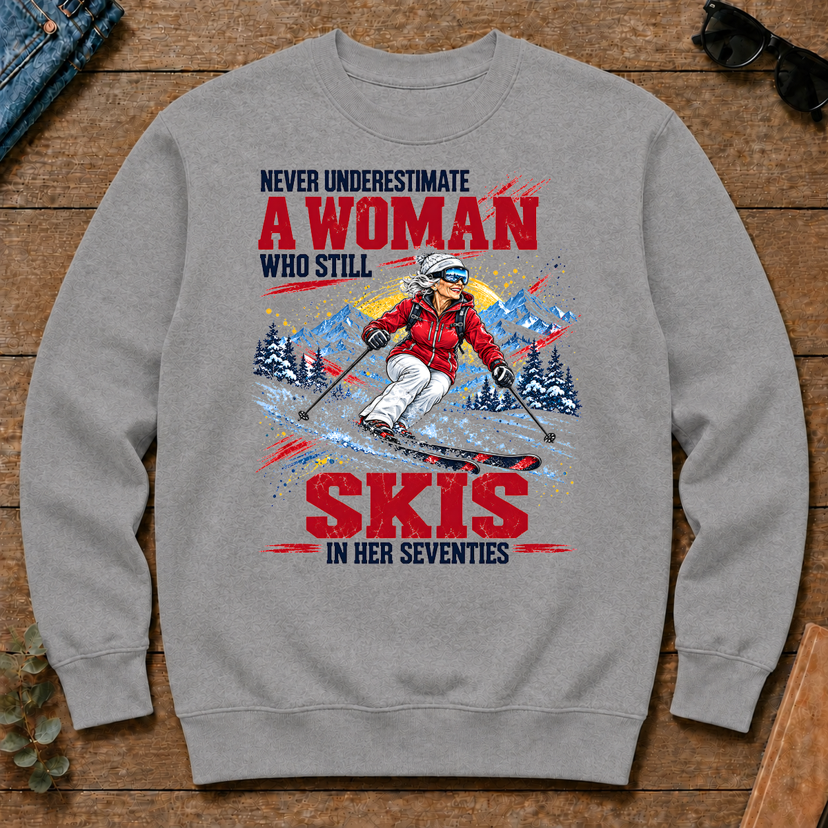 A Woman Still Skis In Her 70s - sport-grey - CS2D-SportGrey