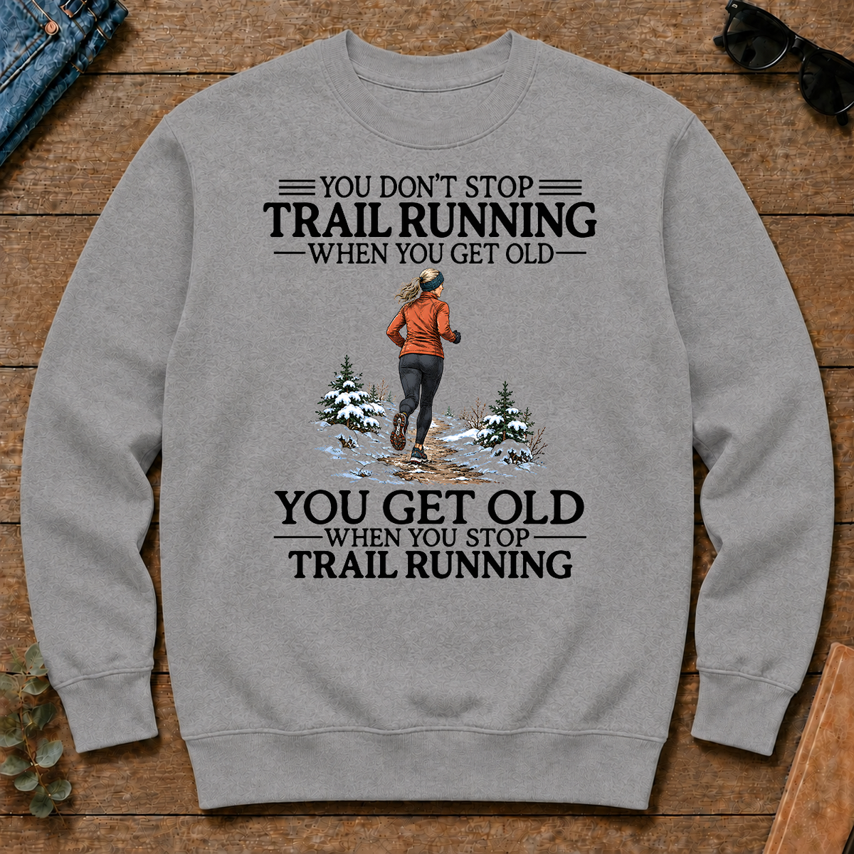Don't Stop Trail Running Woman - sport-grey - CS2D-SportGrey