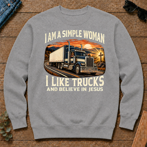 I Am Simple Woman I Like Trucks - sport-grey - CS2D-SportGrey