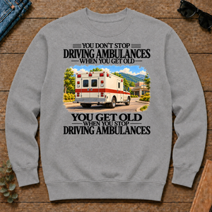 Don't Stop Driving Ambulances Vintage Art - sport-grey - CS2D-SportGrey