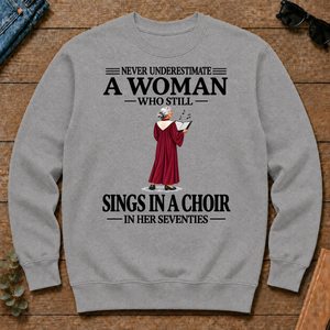 A Woman Still Sings In A Choir In Her Seventies - sport-grey - CS2D-SportGrey